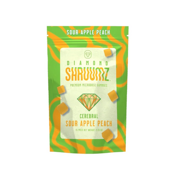 Shruumz Microdose Gummies - 15ct Bag - Sour Apple Peach