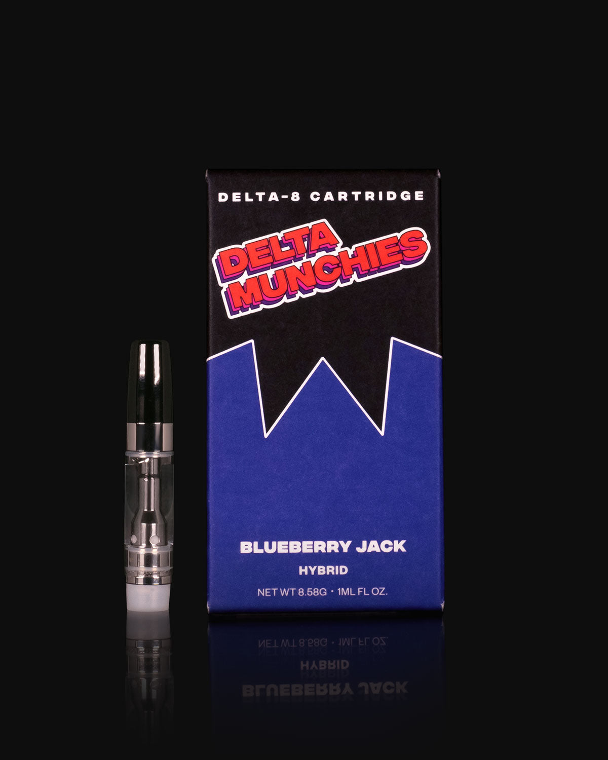 Delta Munchies  Blueberry Jack | 1 Gram Delta 8 THC Cartridge  Smoke Birds