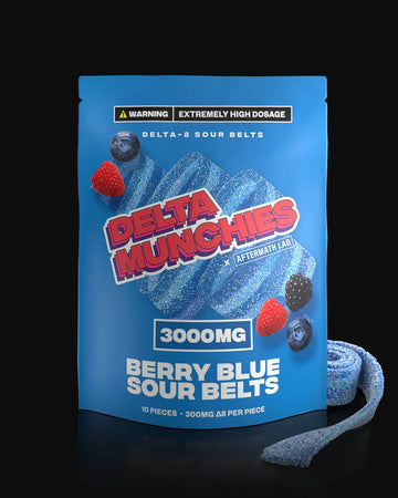 Delta Munchies - Berry Blue Sour Belt 3000mg Delta 8