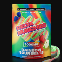 Delta Munchies - Rainbow Sour Belt 3000mg Delta 8