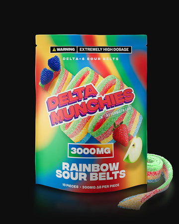 Delta Munchies - Rainbow Sour Belt 3000mg Delta 8