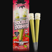 Delta Munchies - THC-A DIAMOND INFUSED PREROLLS Strawberry Jam Infused Prerolls (2 Pack)