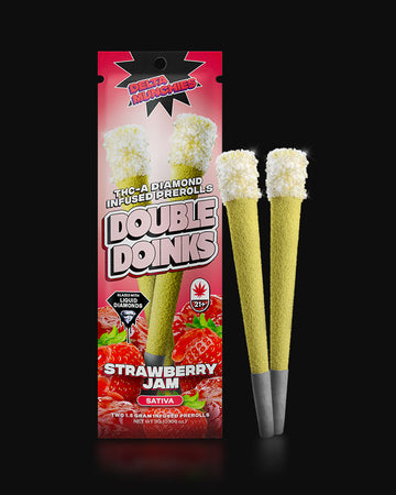 Delta Munchies - THC-A DIAMOND INFUSED PREROLLS Strawberry Jam Infused Prerolls (2 Pack)