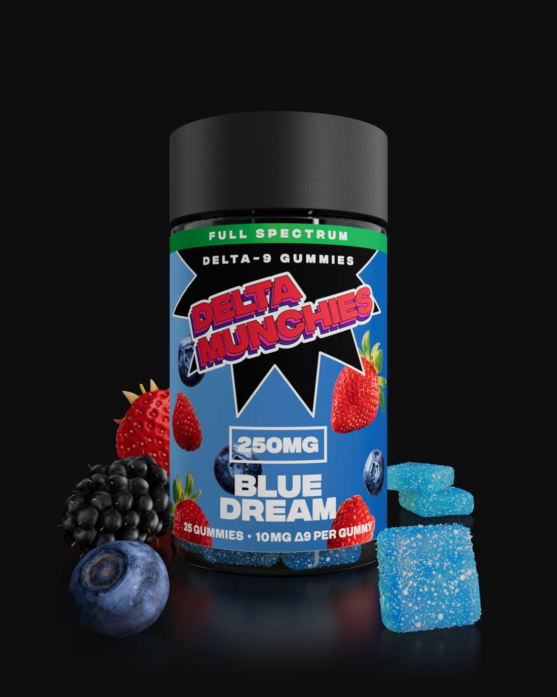 Delta Munchies - FULL SPECTRUM DELTA 9 THC Blue Dream Gummies