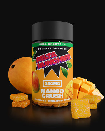 Delta Munchies - FULL SPECTRUM DELTA 9 THC Mango Crush Gummies