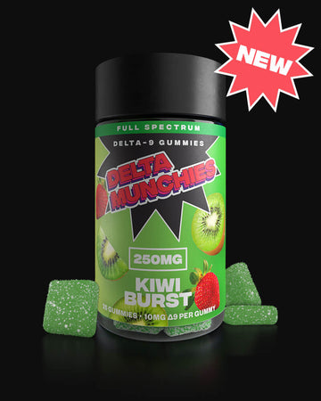 Delta Munchies - FULL SPECTRUM DELTA 9 THC Kiwi Burst Gummies